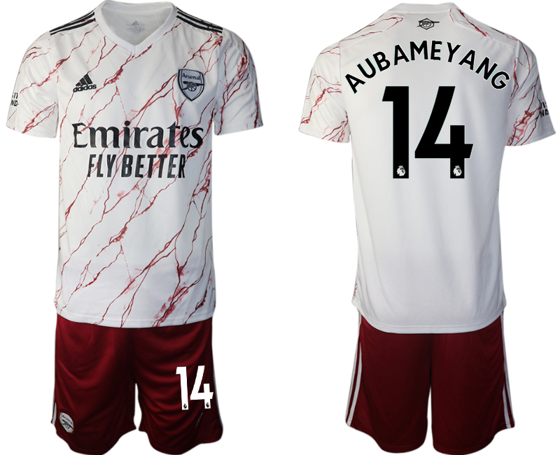 Men 2020-2021 club Arsenal away #14 white Soccer Jerseys->arsenal jersey->Soccer Club Jersey